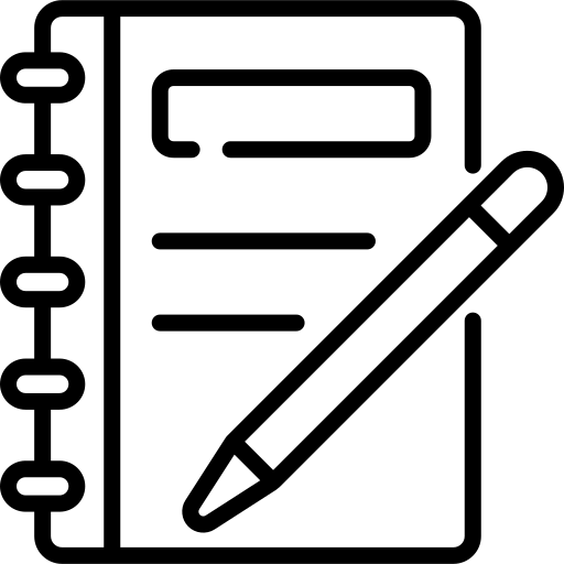 Icon of a notebook or patient records